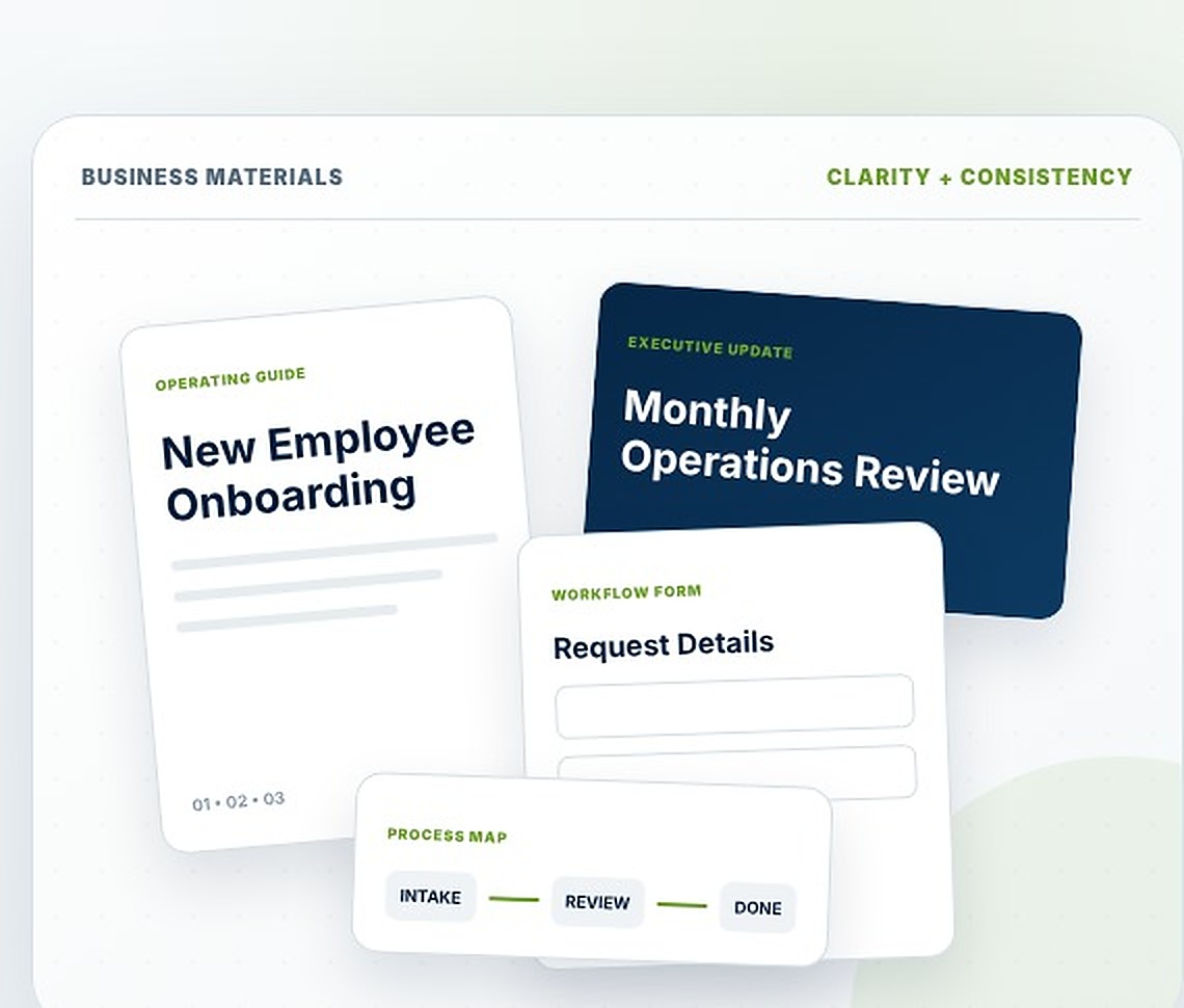 Illustrative Business Materials & Graphic Design solution